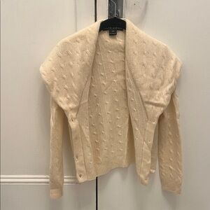AUTHENTIC 100% CASHMERE RALPH LAUREN BUTTON UP SWEATER